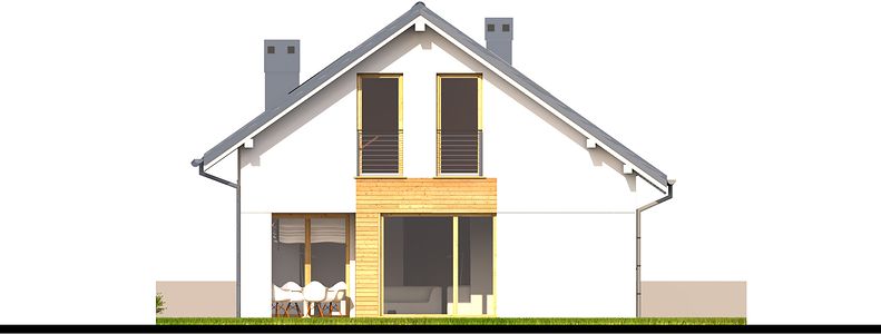 Фасад дома FAH-2228-76 Фасад дома FAH-2228-76